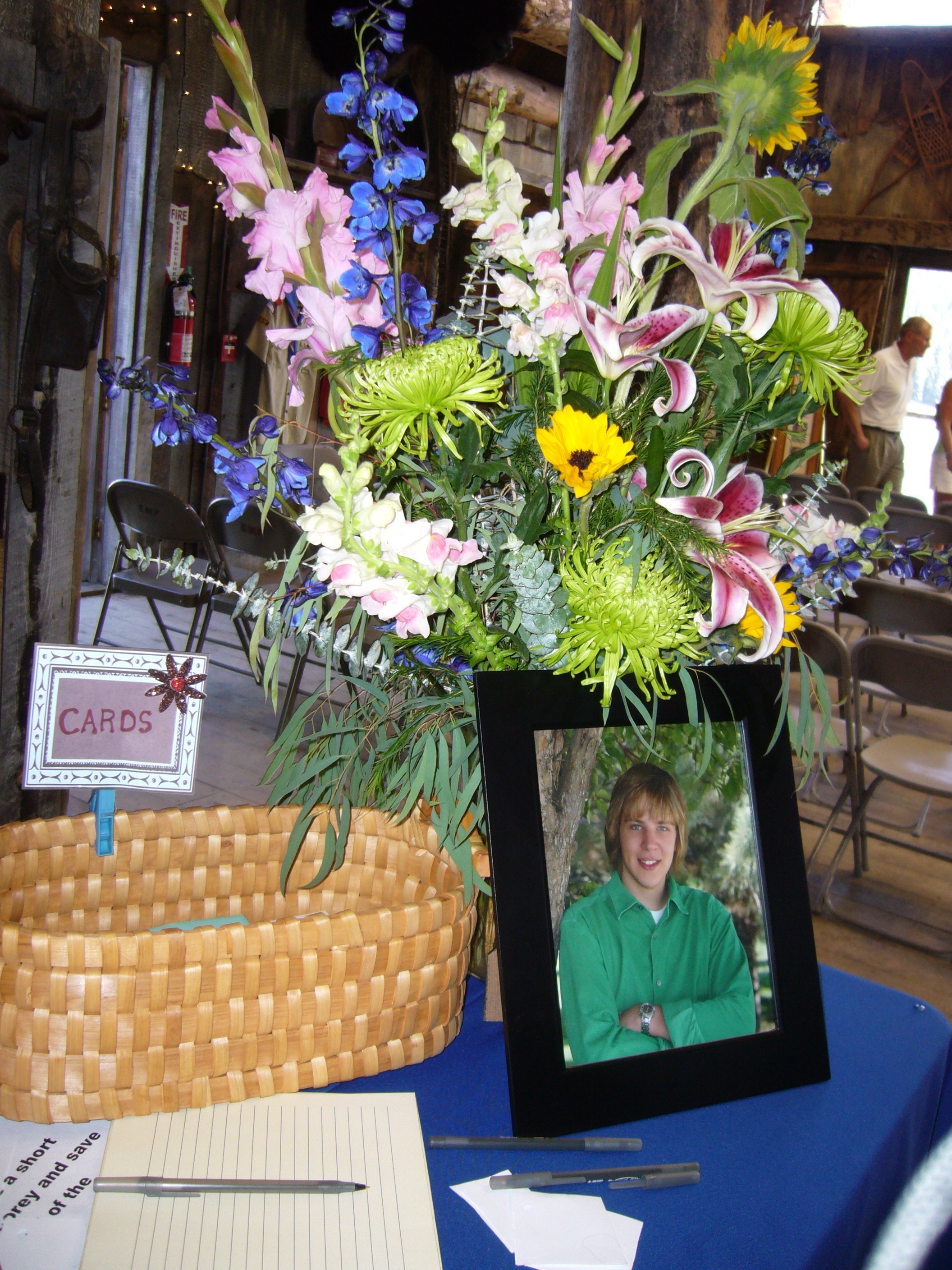 Corey McClymonds Sr. Picture with Flowers image